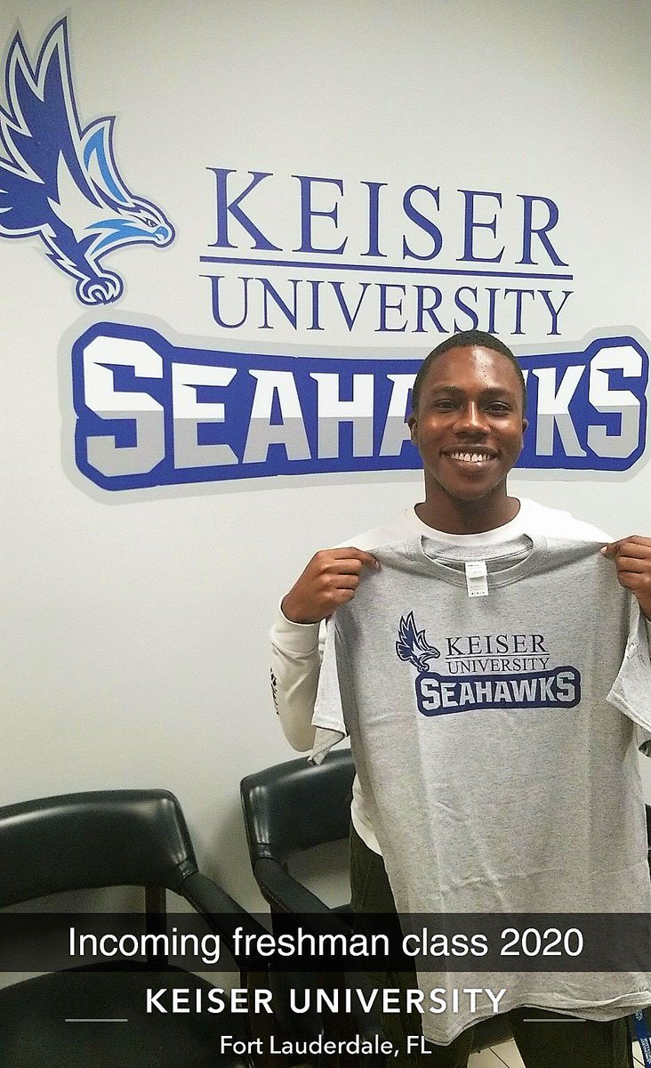 KeiserU's tweet photo. From #StranahanHighSchool Dragons to #KUSeahawks, we celebrate incoming freshman! #seahawksmart #keiser40 https://t.co/fkn9wWibuB