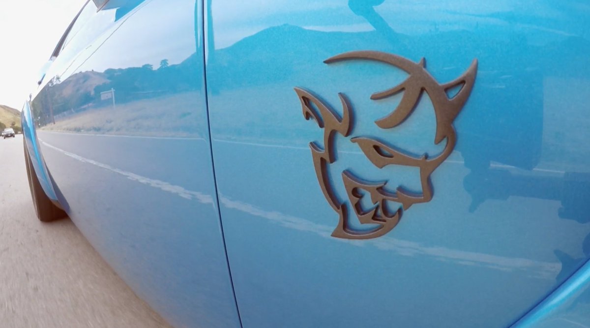 LenosGarage's tweet photo. .@jayleno and @deesnider check out the most powerful V8 muscle car on the planet, the 2018 @Dodge​ Demon. https://t.co/KipQcZ88pe