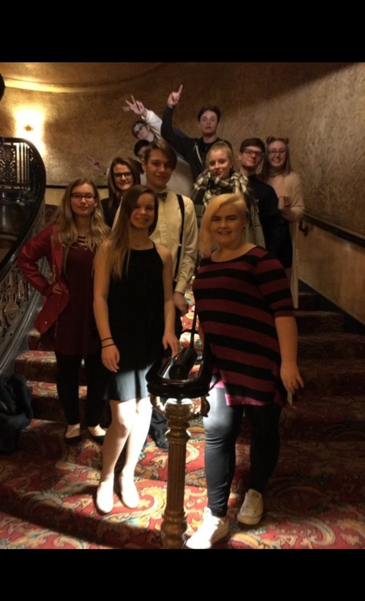 NWHS_Theater's tweet photo. NHS Theater &amp; Drama students took a field trip to The Fox today to watch the musical, "School of Rock". The students not only enjoyed themselves, but learned alot as well. I think it's safe to say they had a "rockin" time today https://t.co/qZCne5CkUR