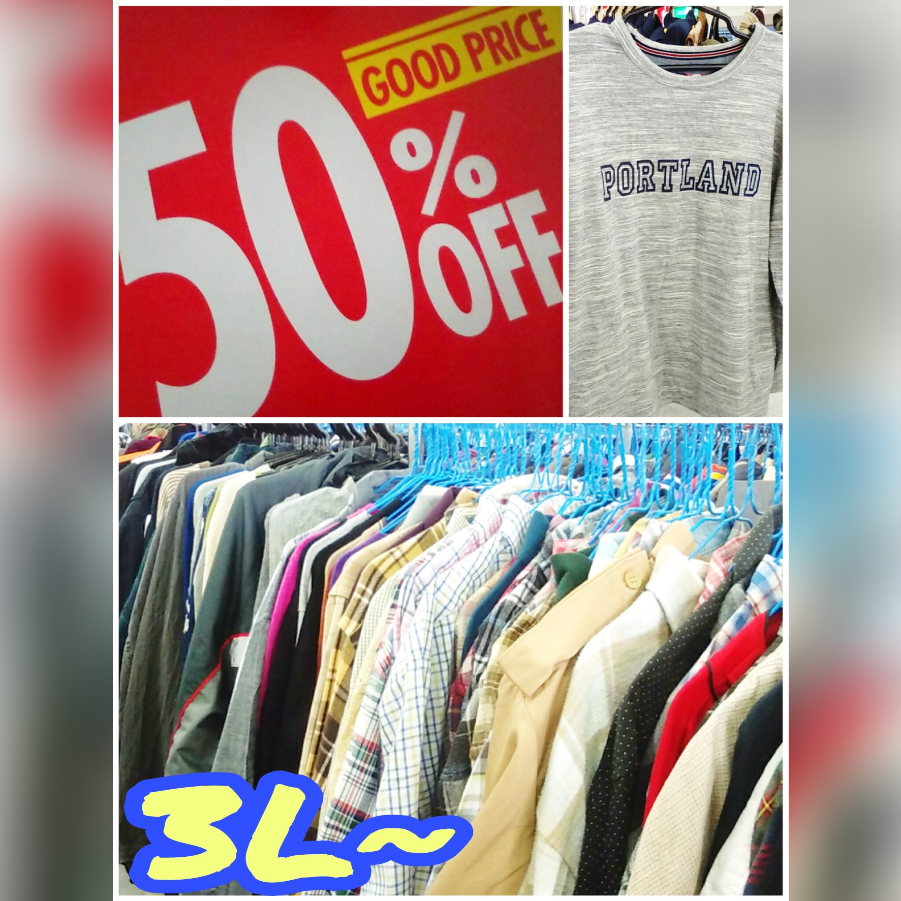 西海岸 直方店 On Twitter 半額セール好評開催中 直方店ではmen S 3l 以上のアイテムを集めております 大きいサイズをお探しの方や オーバーサイズで着こなしたい方に好評です こちらもレジにて半額 メンズ大きいサイズ 半額セール 古着屋 西海岸