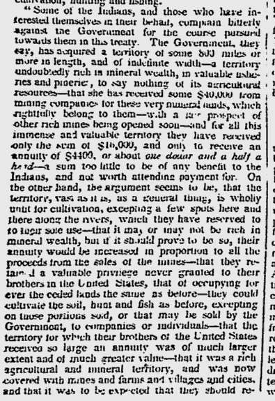 1850RHTreaty's tweet image. #RHT1850 #RST1850 British Colonist October 1, 1850 "Some of the Indians...complain bitterly against the Government for the course pursued with them in this treaty. The government, they say, has acquired a territory...undoubtedly rich in mineral wealth..."  news.google.com/newspapers?nid…