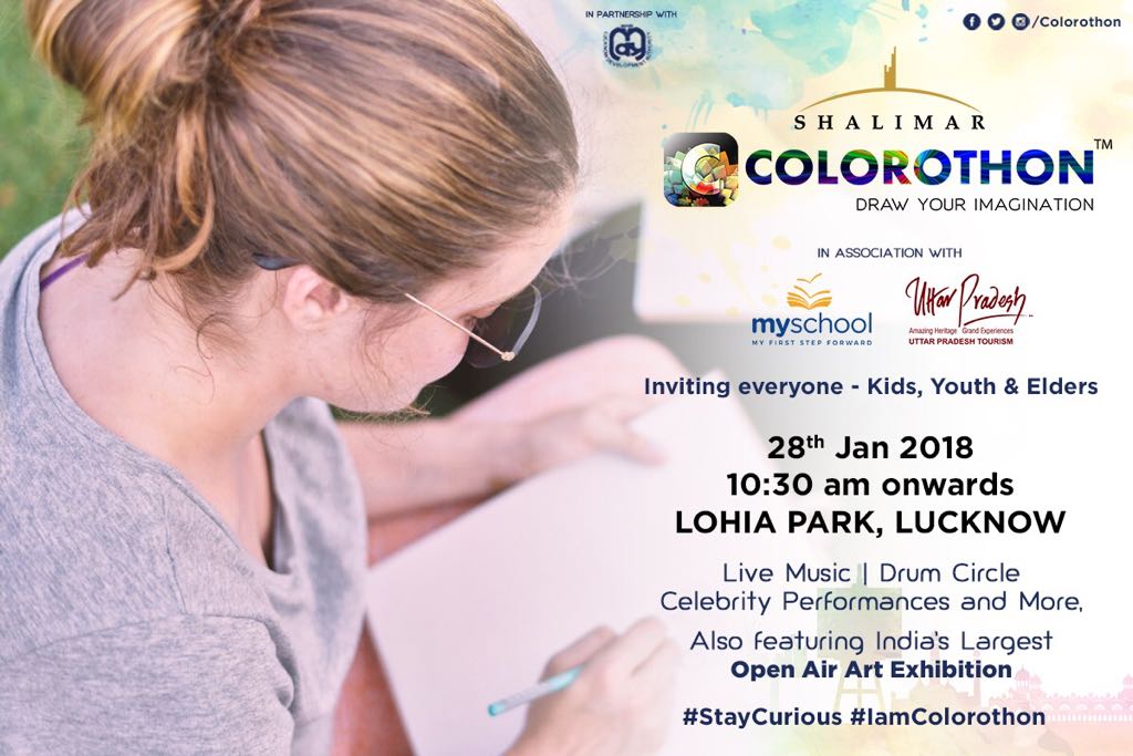 COLOROTHON's tweet photo. Shalimar Colorothon Lucknow SE-09
2 days left
Register yourself : https://t.co/V5L99BYxWQ
Entry Free | Open to All
Exciting Prizes for each age group
@lda_vc @shalimarcorpltd @uptourismgov @UPGovt
@TheMySchool
#colorothon #iamcolorothon #iamlucknow #staycurious https://t.co/px4G1Ehv7C