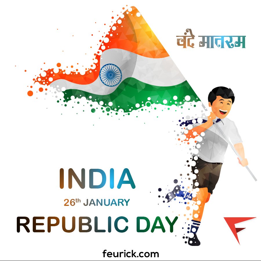 FeurickOfficial's tweet photo. Rejoice in the glory of India and freedom fighters on this republic day. We wish you all a Happy Republic Day 
#HappyRepublicDay #Freedom #Peace #India #JaiHind #RepublicDay2018 #Celebration #Happiness #Joy #ProudMoment https://t.co/o9wdEdBccC