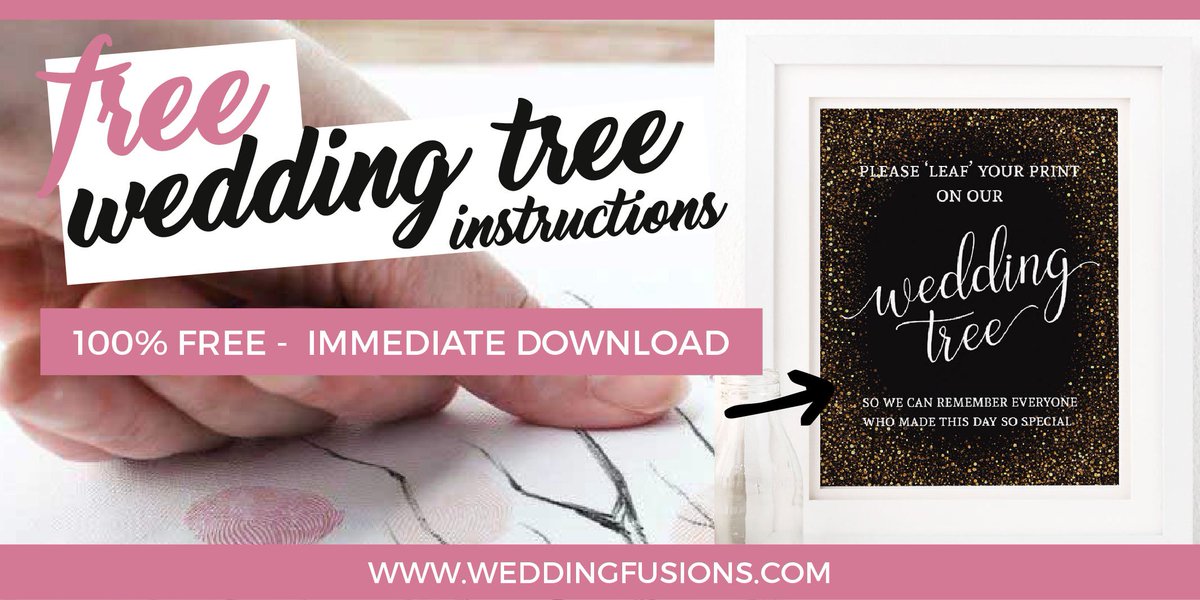 WeddingFusions's tweet photo. FREE wedding tree poster instructions! https://t.co/y8571WsEuG instruct guests how to sign your beautiful guestbook #freestuff #free #giveaway #download #giveaways #weddingtree #wedding #poster #Shopify #digital #freeby #freebies #guestbook #weddingbook #Promotion #promo #Promote https://t.co/CUfIutvWsP