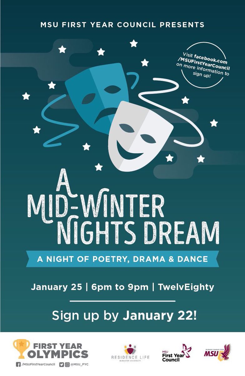 About to begin in 20 minutes! Join us for a night of fun and (free) food at 1280!