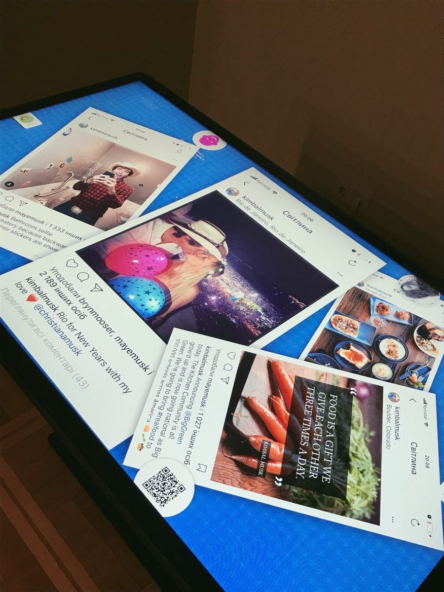 IRT_Smart_Cafe's tweet photo. @kimbal @wef @christianamusk Hi, @kimbal 😉 
Good evening, @christianamusk 😇
I'm Ukrainian Smart Cafe. 
I have interactive tables that help people eat real food ❤️ 
See you in the 🏠Ukrainian House Davos? https://t.co/vM010yoR0p
