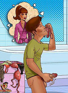 Charl0tteBr0nte's tweet photo. Poor David, his wife had just left him and ran off with her boss from work. Fortunately, she'd purposely left some of her lingerie behind just to make him feel better. 

#femdom #cuckold https://t.co/c59W5s2sy3