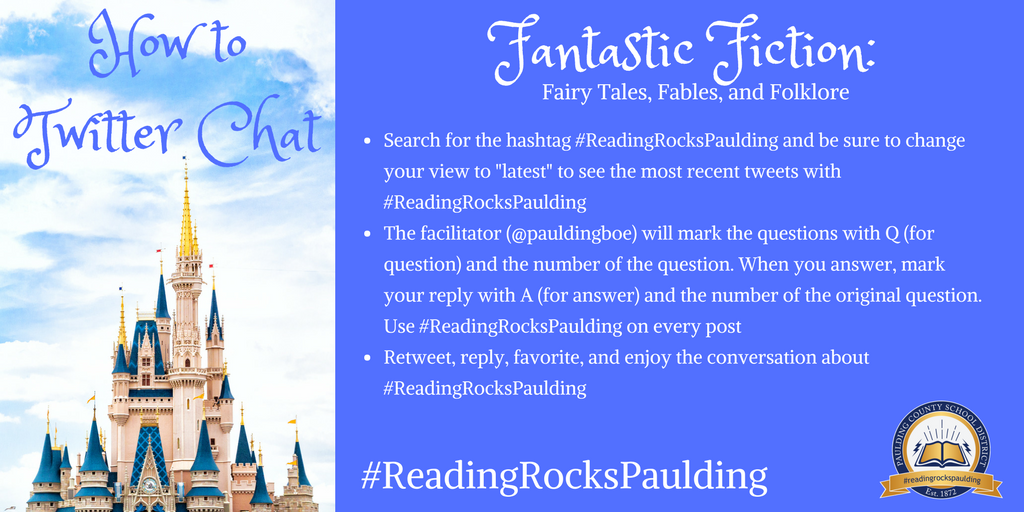 pauldingboe's tweet photo. Let the countdown begin! Our #TwitterChat will begin in 5 minutes! Not sure how to participate? See below for a quick how-to. #ReadingRocksPaulding https://t.co/bPeJZsgK7h