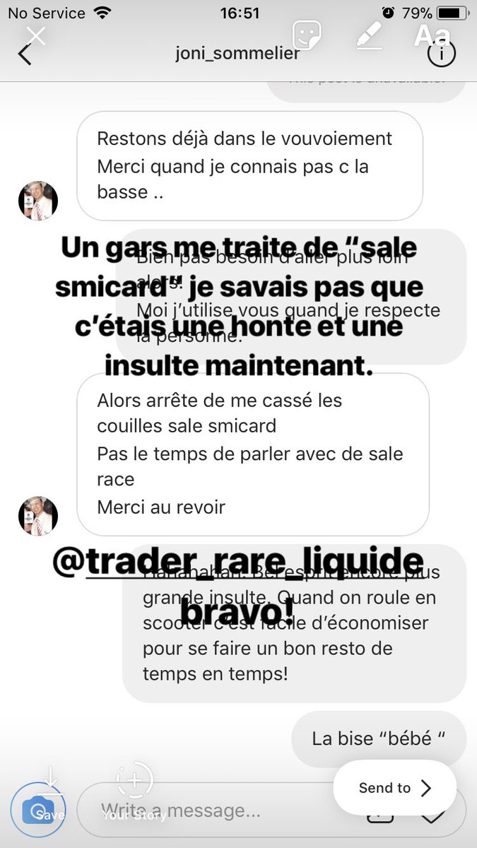 Jon_Sommelier's tweet photo. @OldChampagne cette persone se permet d’insulter les gens avec une insulte qui manquent de respect non seulement à la classe française mais aussi au vignerons qui lui permittent de faire le mariolle au restaurant. Du jamais vue ! https://t.co/JRn5G5bnqu