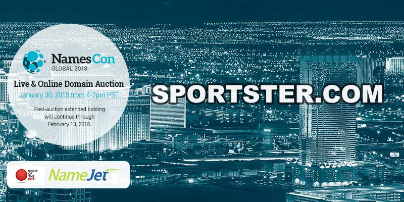 namejet's tweet image. SPORTSTER·COM Domain Auction by #ROTD #NameJet #NamesCon bit.ly/2GeHX3i