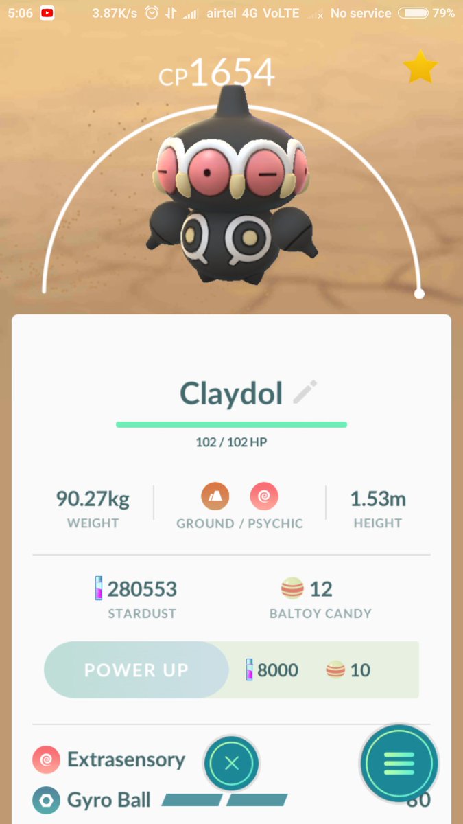 pokemon go claydol raid