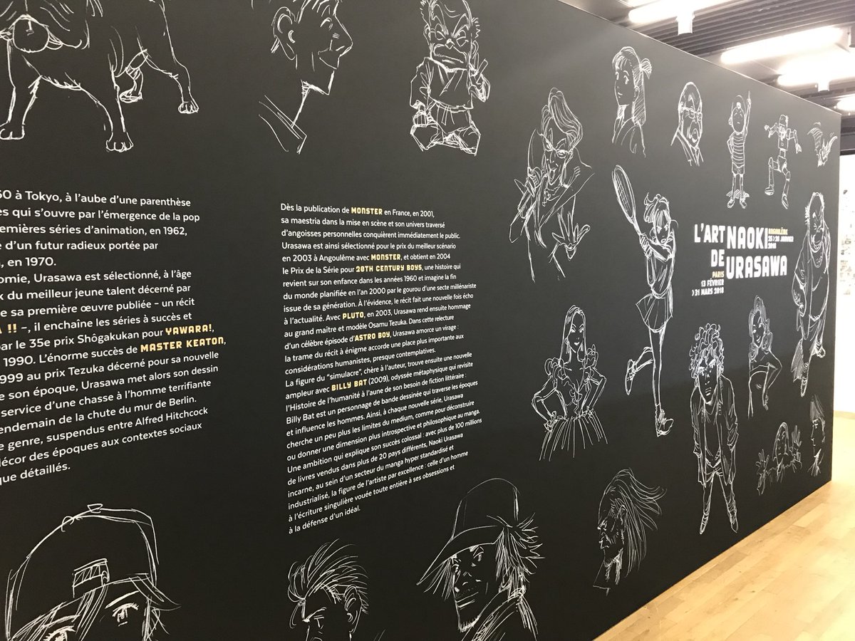 フランス・アングレーム国際漫画祭開幕しました。浦沢直樹アート展には新作「夢印」も展示されています。#LeFestivalInternationaldela bandedessinée #FIBD
#FIBD2018 