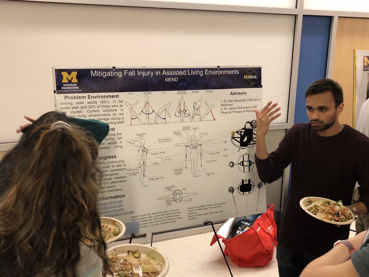 CSEDatUMICH's tweet photo. Socially engaged design poster session has filled the GG Brown atrium! #breakingthegrid https://t.co/L7w88gt4u8