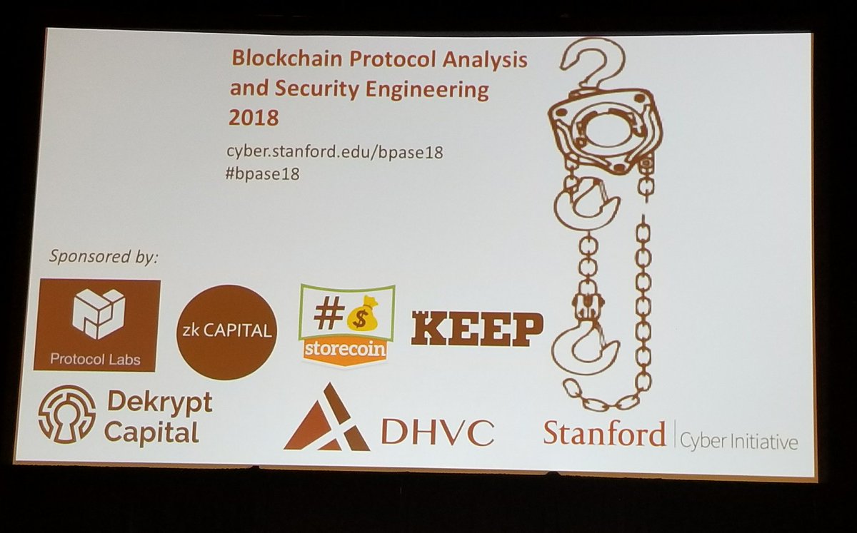 thestorecloud's tweet photo. Big thanks to @Stanford_Cyber for inviting the @StorecoinTeam to your #BPASE conference. https://t.co/5ApoHTXaz1