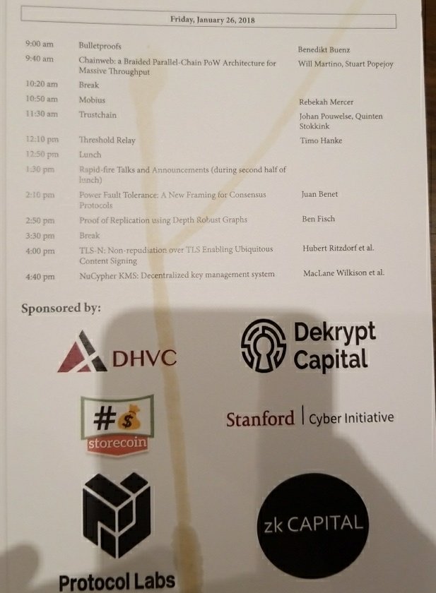 thestorecloud's tweet photo. Big thanks to @Stanford_Cyber for inviting the @StorecoinTeam to your #BPASE conference. https://t.co/5ApoHTXaz1