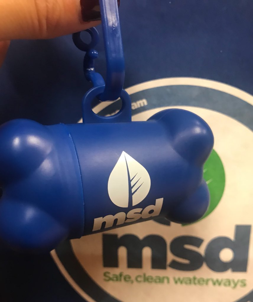 DMayinSF's tweet photo. I’m obsessed with this swag from @louisvillemsd &amp; I don’t even have a dog! Nothing like doggy 💩💩bags to remind people about the value of their sewer system! 😂  @TheValueofWater #valuewater https://t.co/zs8SjS3yHN