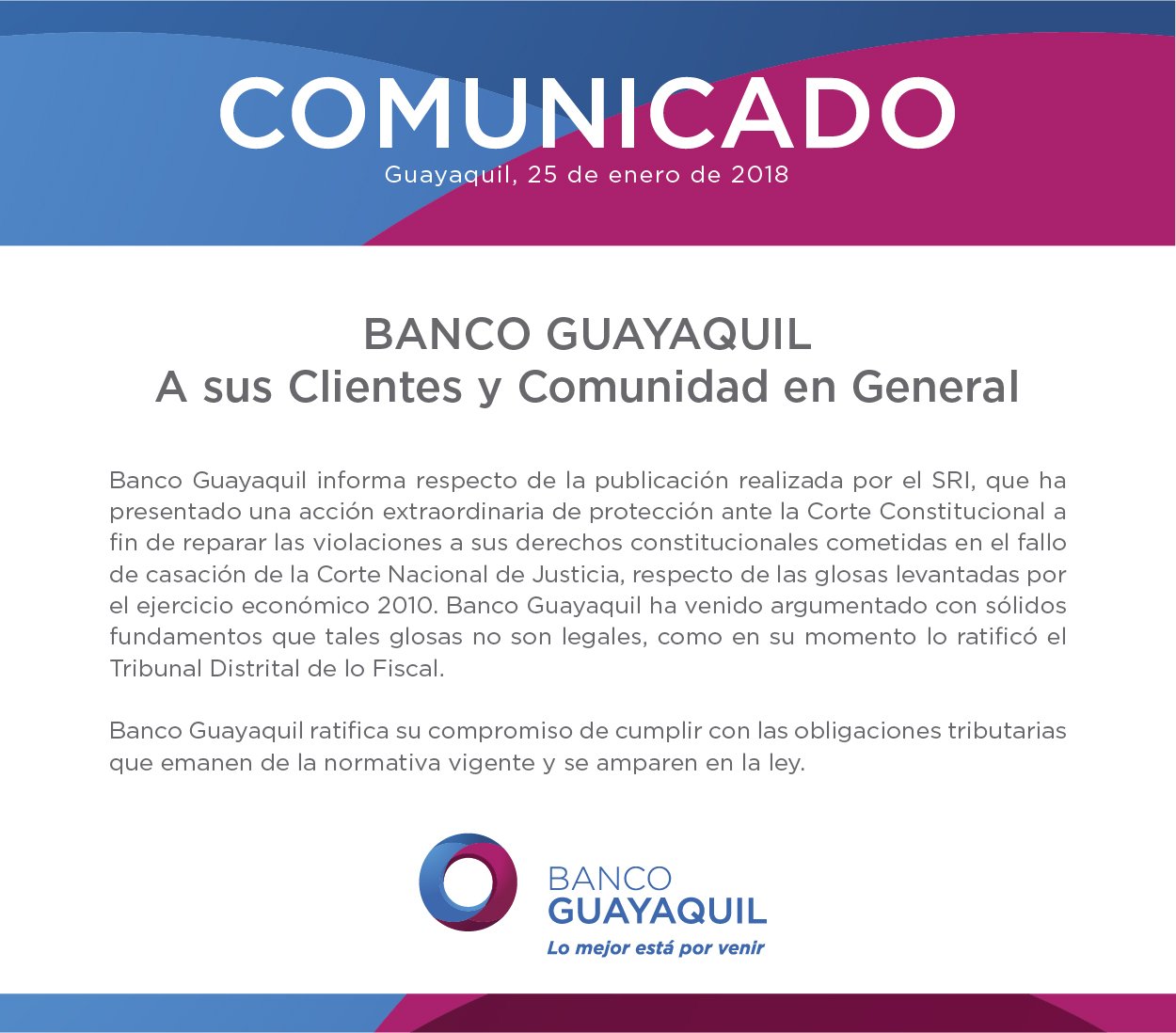 Banco Guayaquil On Twitter Banco Guayaquil A Sus Clientes Y Comunidad 