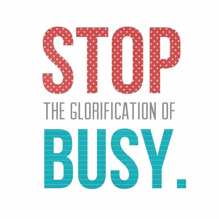 actionhappiness's tweet image. Stop the glorification of busy