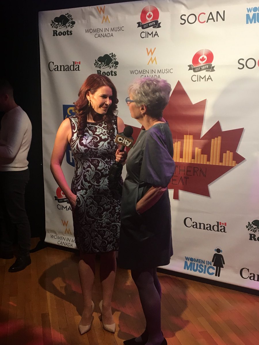 CanadaCGNY's tweet photo. Great to talk to @Rogers about our #NorthernBeat pre-grammy showcase featuring incredible Canadian artists. What a night!!! https://t.co/PUVghGdeva