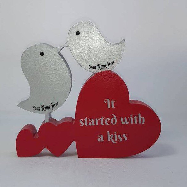 Excited to share the latest addition to my #etsy shop: Personalised lovebirds etsy.me/2ngzcxl #handmade #personalisedlovebirds  #lovebirds #wereengaged #justmarried #fortheoneIlove #endlesslove