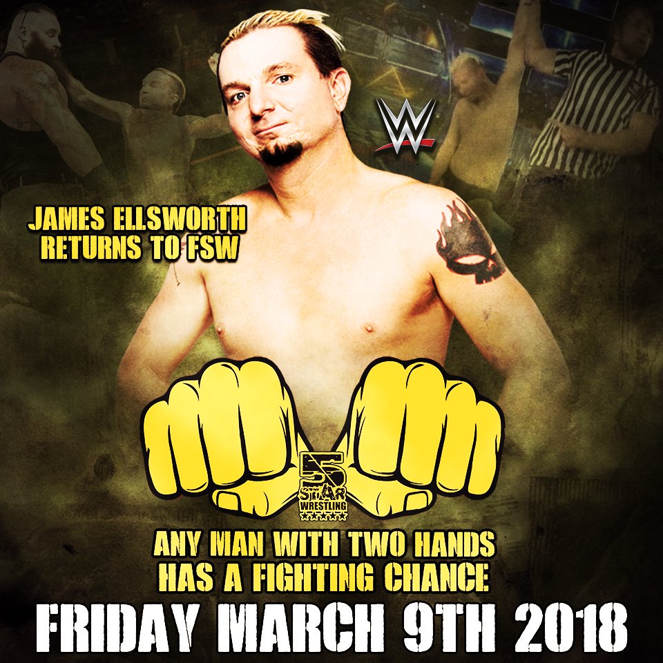 SelfMadeMan412's tweet photo. #FSW #AnyManWithTwoHands #HasAFightingChance #Ellsworth #DJZ #WWE #ImpactWrestling #March9th #ButlerDaysInn @realellsworth @IAmDJZ https://t.co/j7H8MsWopX