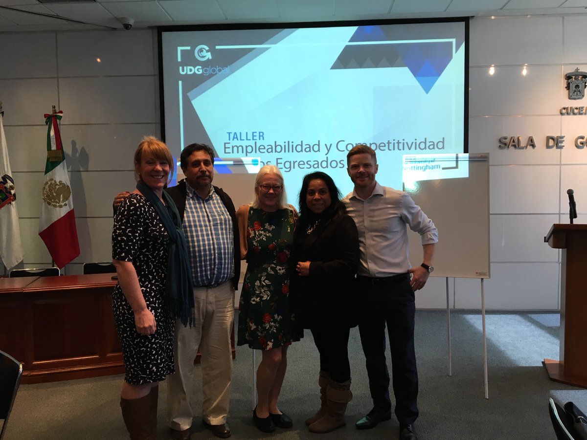 Great week in Guadalajara talking about how we support our students to achieve excellent graduate outcomes, thanks for the hospitality (special thanks to our translators) and now for some fun with colleagues on our last night <a href="/UoNCareers/">UoN Careers</a> @UoNgradschool