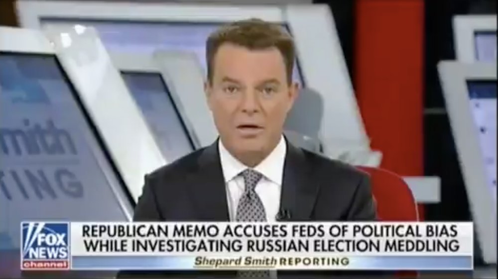 thehill's tweet photo. WATCH: Shep Smith rips GOP, Fox News for pushing Nunes memo https://t.co/1D9UiFKDe6 https://t.co/CXCEXUzw5u