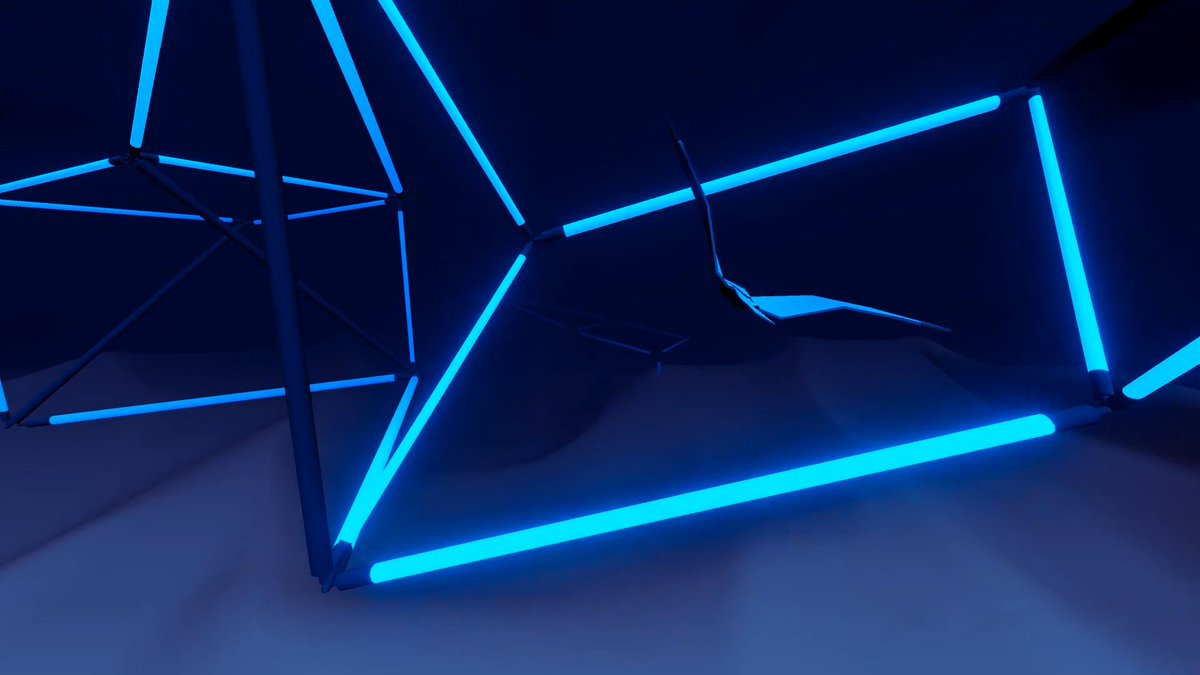 laurabdev's tweet photo. probably the last #screenshots until deadline, can't wait! #PAPERFLY #indiegame #students #3dgame #htwberlin #gamedesign #gamedev #unity3d #madewithunity #neon https://t.co/AareqWp4zy