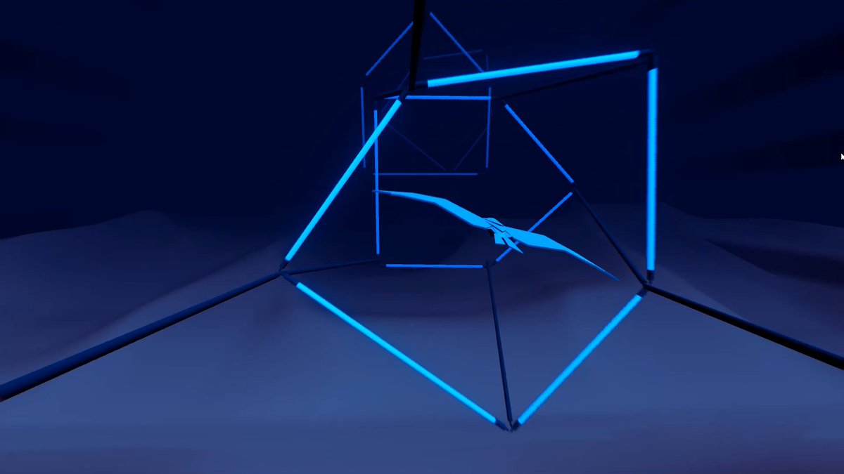 laurabdev's tweet photo. probably the last #screenshots until deadline, can't wait! #PAPERFLY #indiegame #students #3dgame #htwberlin #gamedesign #gamedev #unity3d #madewithunity #neon https://t.co/AareqWp4zy