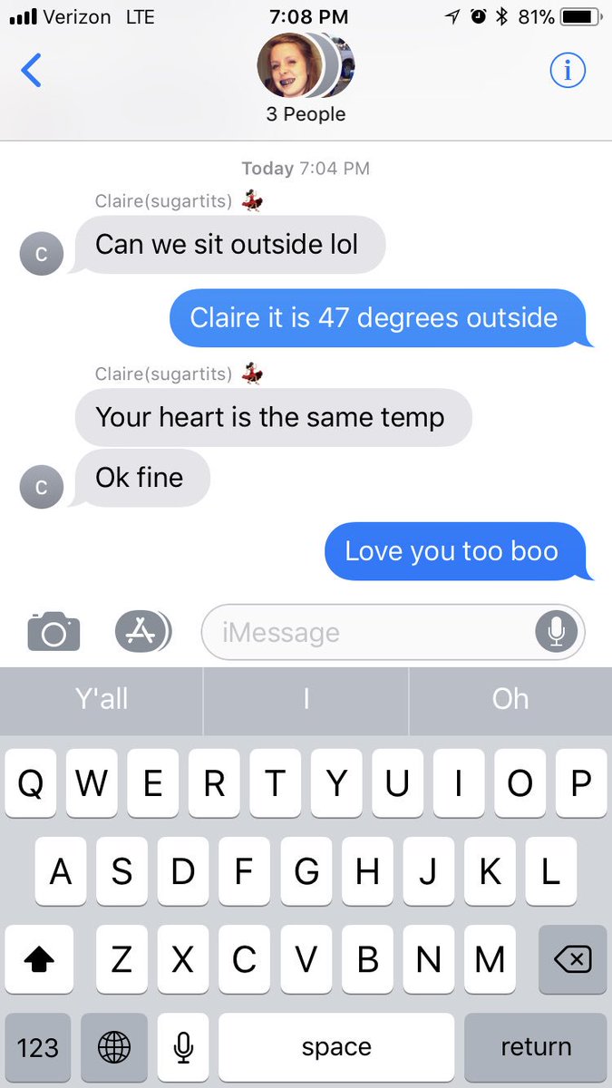 caitlynsmith03's tweet photo. When you don’t give @clairepeacock14 her way 😑❄️ https://t.co/5BDtbriCDV