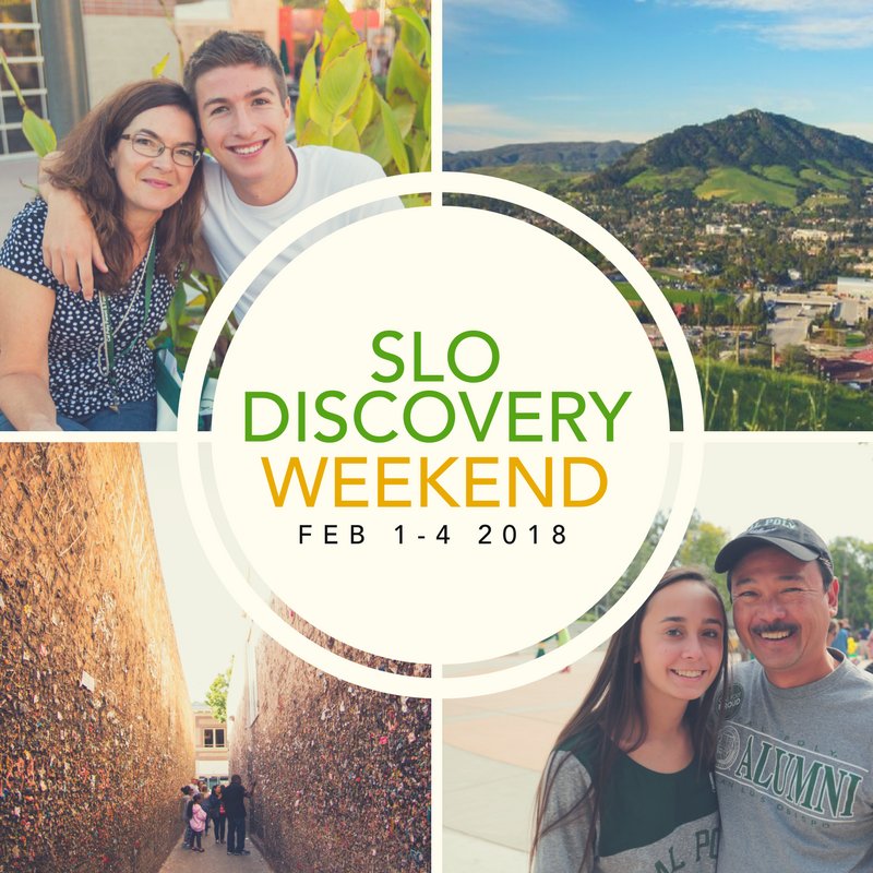 CalPolyParents's tweet photo. We're one week away from SLO Discovery Weekend! Tickets are still available - visit https://t.co/gkaMgw82mv to register today and view the weekend schedule. https://t.co/FxgTjGiwm3