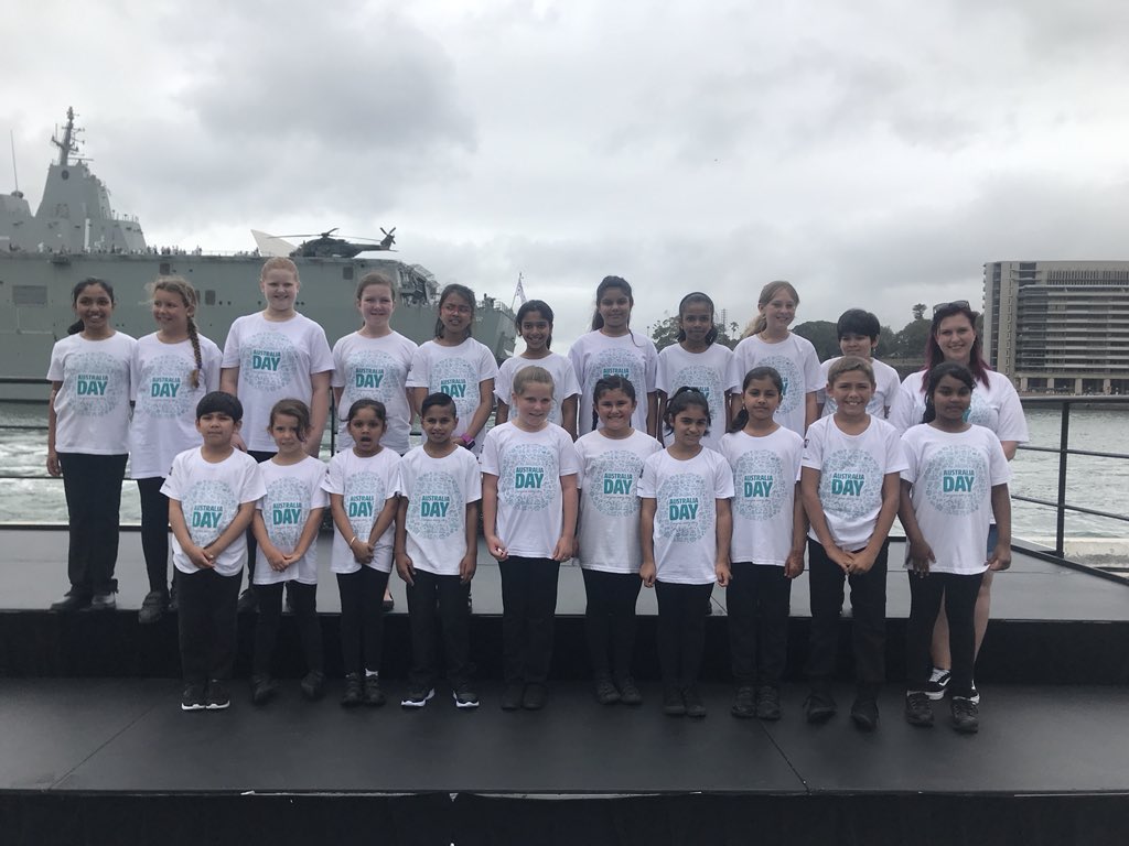 Happy Australia Day from the performing students of  <a href="/Minto_P_S/">Minto Public School</a>! #salutetoaustralia <a href="/VickiCraze/">Vicki Craze</a>