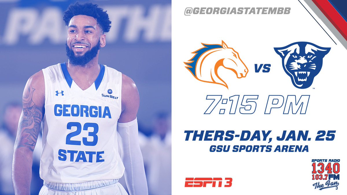 GSU_MBasketball's tweet photo. Just minutes from tip from the GSU Sports Arena as the Panthers face the Mavericks

📺 WatchESPN
📻 @1340Fan3 /103.7 FM
📻 WRAS-FM 88.5
📻 WXJO-AM 1120/104.5 FM

Live Audio: https://t.co/H801pGbKsJ
Live Video: https://t.co/1Xl5LpcJib
Live Stats: https://t.co/iNRwfqmtsZ https://t.co/Oe3ATFSVsN