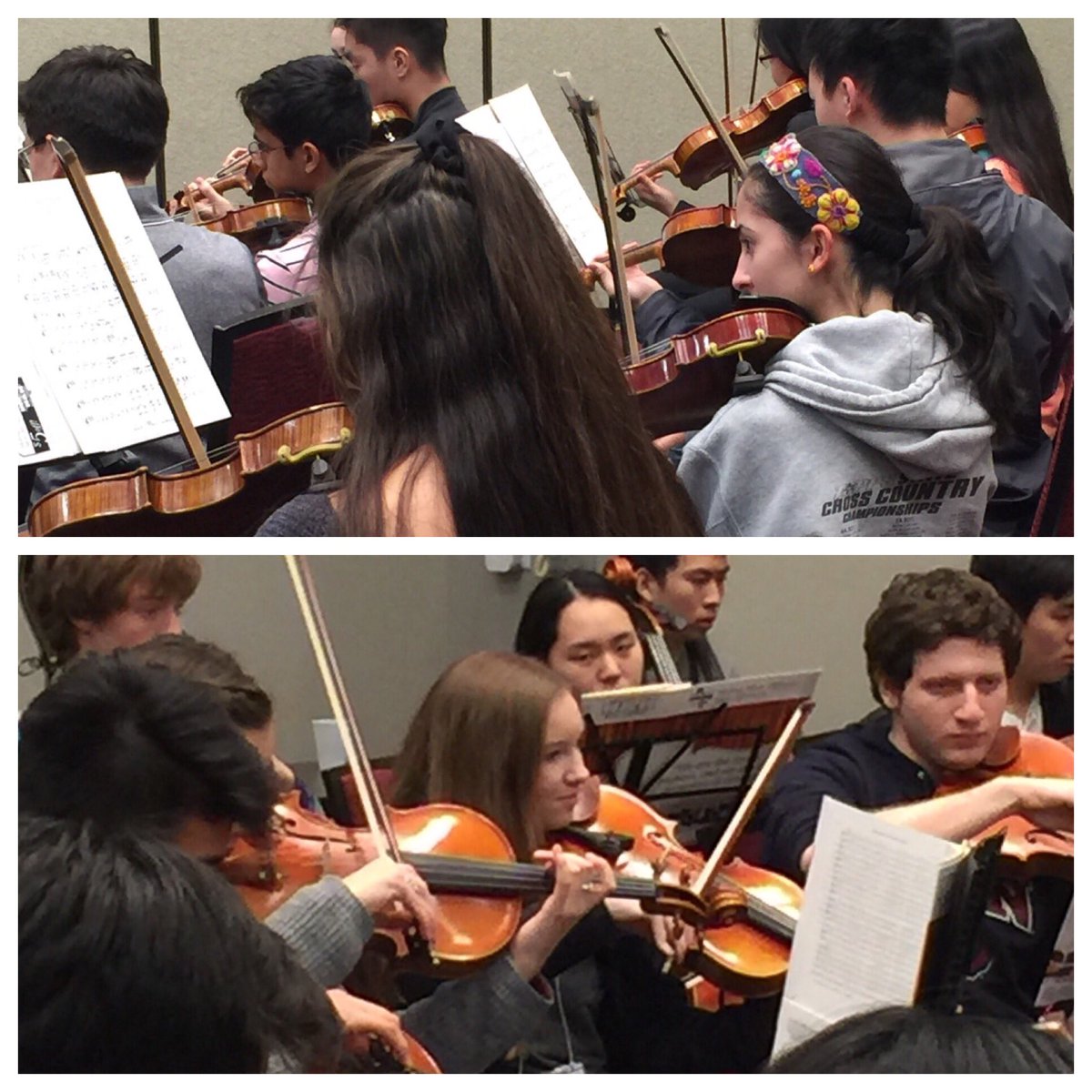 JPIIHSOrchestra's tweet image. Juliette and Kaitlyn - awesome first rehearsal with TPSMEA All-State Orchestra!!!