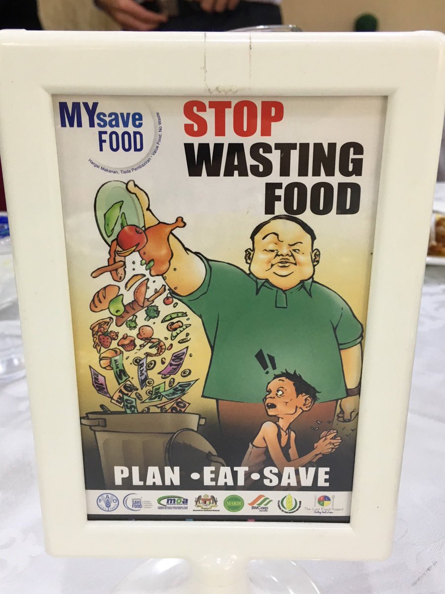 SproutX_'s tweet photo. #foodwaste is an emerging conversation in Malaysia. Consumer focused, the message targets portion size and waste in the home. Particularly around Muslim feast holidays. Interesting! #sproutxasia18  @MARDItweet https://t.co/GtBZfHJgJZ