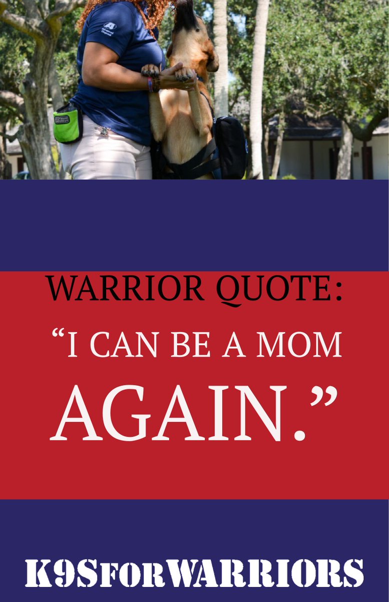 k9sforwarriors's tweet photo. Hearing warrior quotes like this one really proves service dogs work! 
#K9sForWarriors  #ServiceDogsWork #WarriorQuote https://t.co/iugeFWngCw