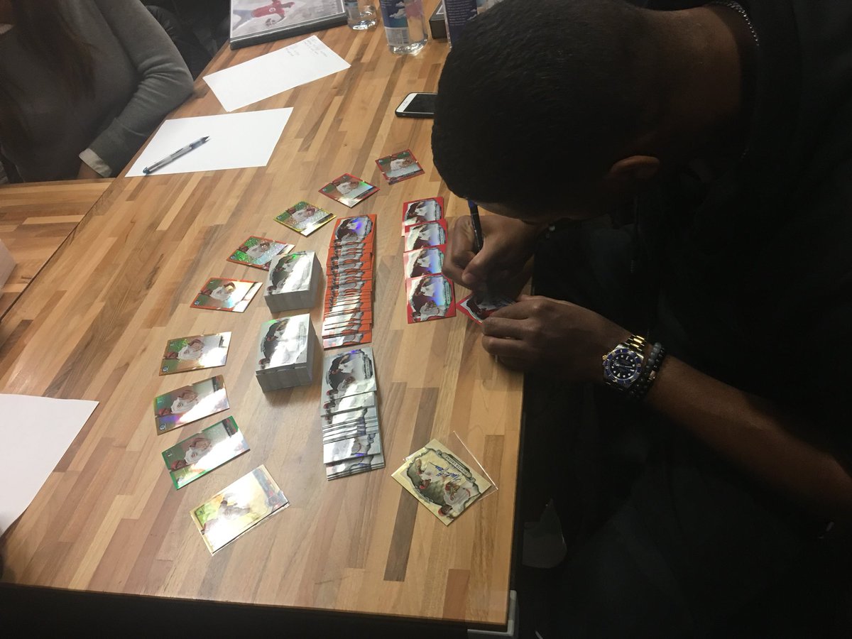 HunterGreene17's tweet photo. I’m really happy about my partnership @Topps Nice job on the cards, I think the fans and collectors are going to like these. Much ❤️ 2 Marissa &amp; my agent @greeneggsnhamil @CAA_Baseball https://t.co/JRBh39tLuC