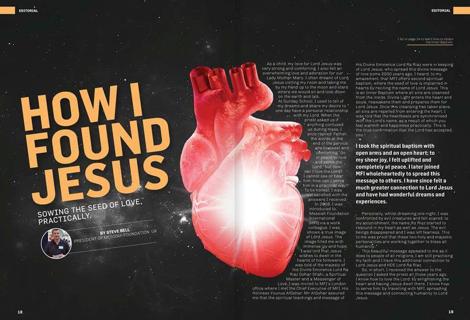 YALGoharsVoice's tweet photo. Do you crave a deeper connection with #LordJesusChrist? In this edition of the #MessiahHerald, read Steve Bell's story all about his spiritual journey to obtaining #Jesus's love and proximity https://t.co/El8jGuzzND
#LordJesusChrist #TheSaviour #LambofGod #Catholic #Spirituality https://t.co/HM4XrqTFR6