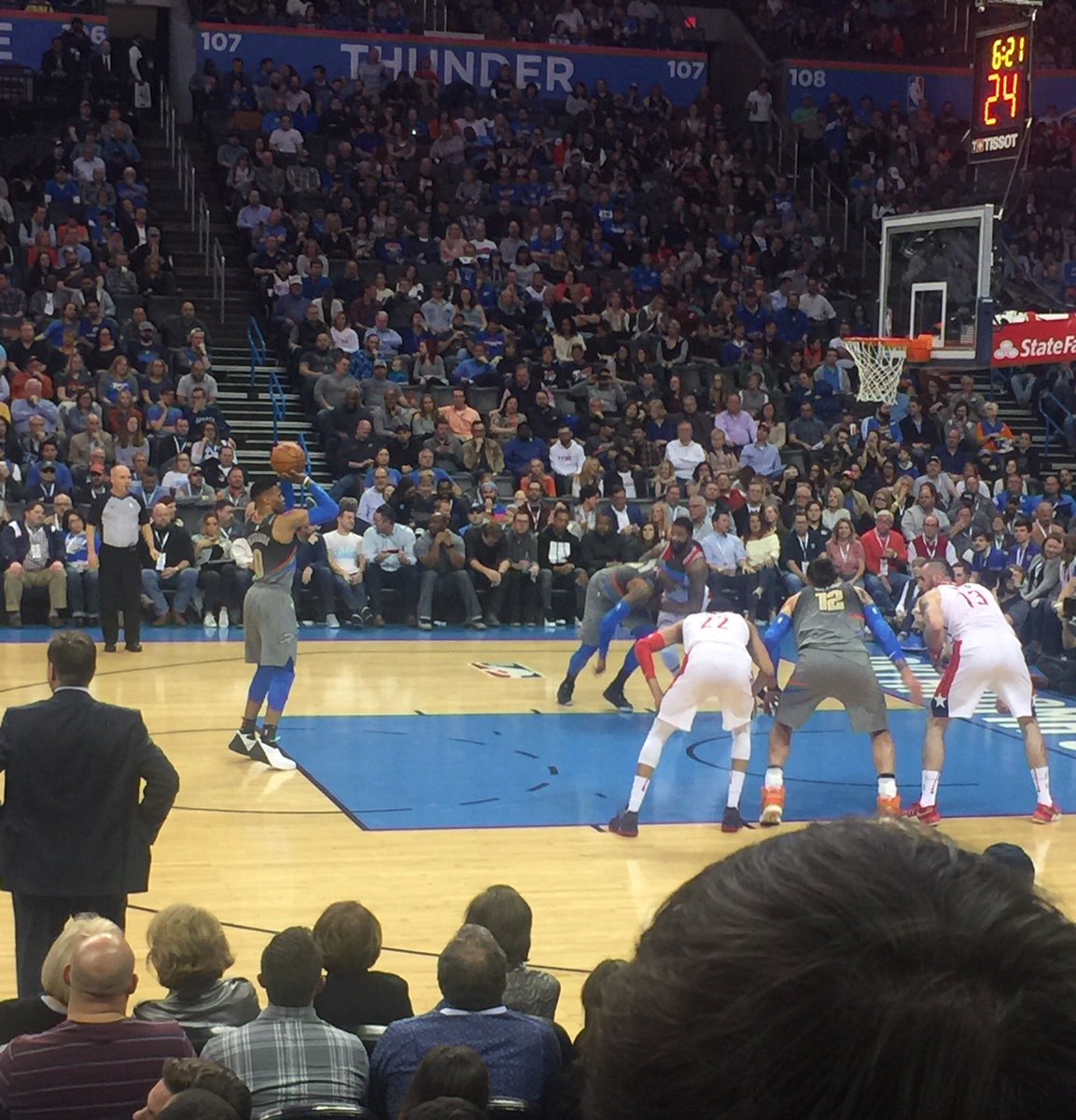 Great seats, great game! #ThunderUp