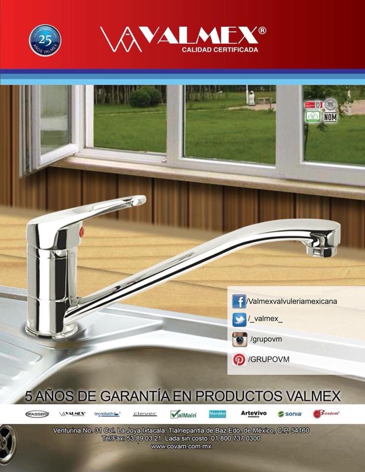Valmexmx's tweet image. ¿Ya nos sigues en todas nuestras redes sociales?

Recuerda que en Valmex contamos con 5 años de garantía en cada uno de nuestros productos.

#Valmex #CalidadCertificada