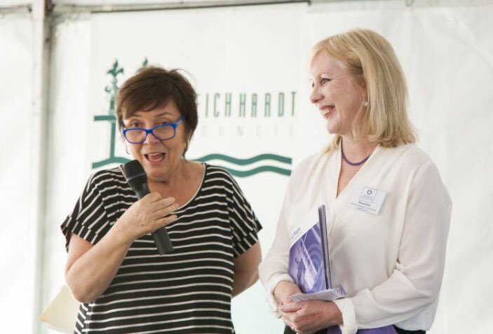 LWCHC's tweet photo. Wonderful news with our manager Roxanne McMurray being named a Member of the Order of Australia for her significant service to community health as a leader and advocate for support programs and crisis centres for women. Very well deserved! #womenshealth #AustraliaDay2018 https://t.co/hXUZKb7CEa