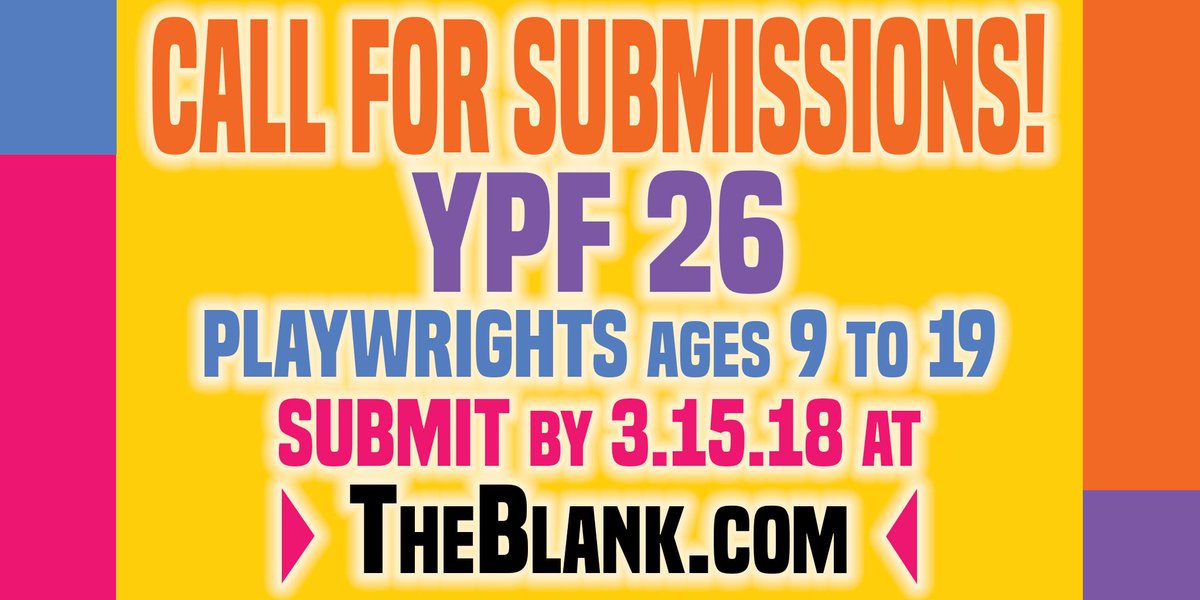 TheBlankTheatre's tweet photo. If you're a #YoungPlaywright or the parent/teacher/friend of a young writer, support them and let them know that The Blank wants to support them!  Learn more at:

https://t.co/1lA1jsAwYX

#YPF #YoungPlaywrightsFestival #KidsCanWrite https://t.co/guINUbcm5E