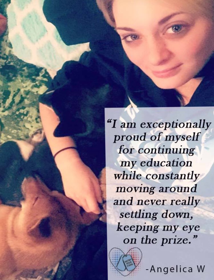 MilSpouseStrong's tweet photo. Welcome MyCAA Pet Grooming AND Vet Tech Student Angelica Wilhelm!!#vettech #mycaa #milso #navywife #proud https://t.co/LROmXfm29r