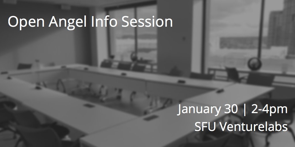 Find out what angel investors are looking for at our Info Session January 30th buff.ly/2n6rOEv