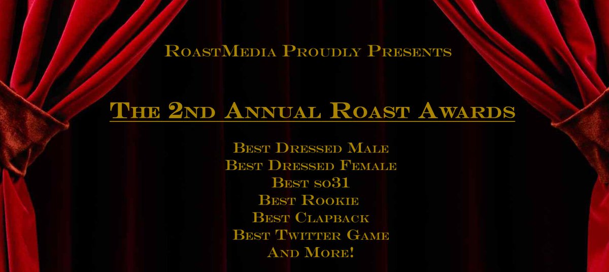 SirComradeBlack's tweet image. We're Looking forward to seeing you tomorrow evening for the Roast Awards!