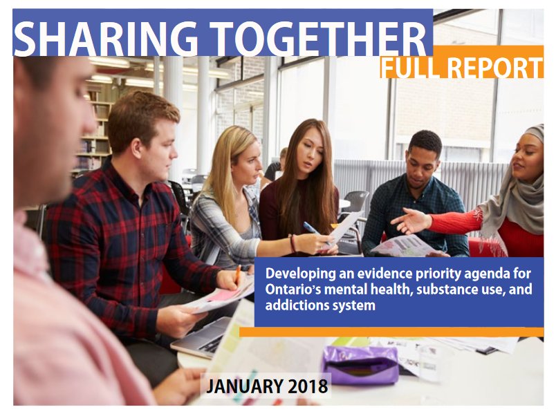 dcrocock's tweet image. Sharing Together - Full Report: Developing an evidence priority agenda for Ontario’s mental health, substance use, and addictions system. #EENet eenet.ca/sites/default/…