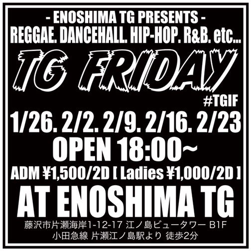 TandG_info's tweet photo. 毎週金曜日！発動！

今日からスタート！！

#TG
#湘南
#レゲエ https://t.co/XFOmY2JFUQ