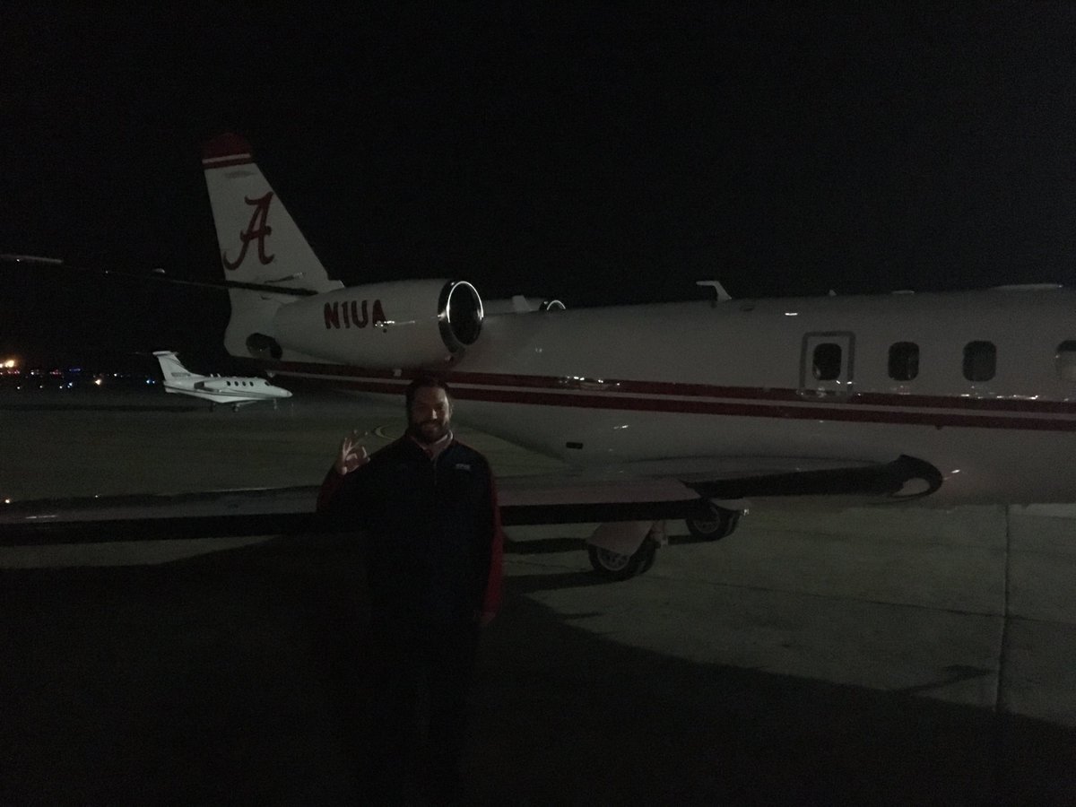 Dang we just missed you Coach Saban in Montgomery!! Love Recruting the beautiful state of Bama. Headed back to Boca. Good luck with you're speech tonight at the clinic.  Coach Neighbors says hi and he misses you. Come to #thefaU <a href="/espn/">ESPN</a> <a href="/AlabamaFTBL/">Alabama Football</a> 🏈🔥💯🏋🏿✌️