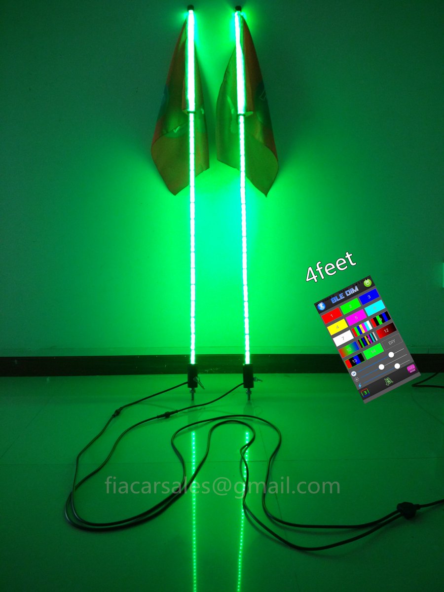 jhb_lighting's tweet image. 【Bluetooth App Control - A1 Regular bright RGB Whips】
2x3feet US$95: ebay.com/itm/3318761765…
2x4feet US$105: ebay.com/itm/2320876526…
2x5feet US$140: ebay.com/itm/3324416908…
2x6feet US$141: ebay.com/itm/2315937933…
#Whipslight #RGB #BluetoothControl