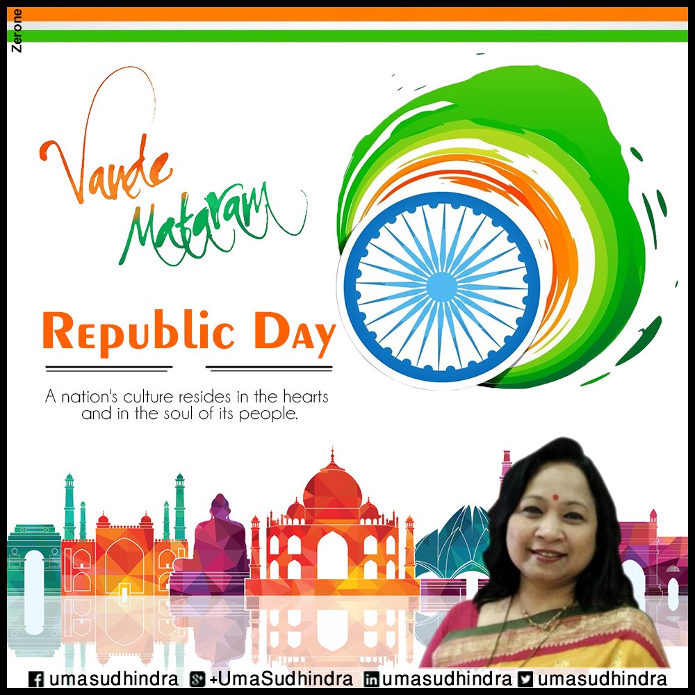 UmaSudhindra's tweet photo. Let's salute the sacrifices made by freedom fighters and soldiers who made us realise the dream of an independent and unified India. Happy  #RepublicDay ! Jai Hind. https://t.co/8tJUrxDFbj